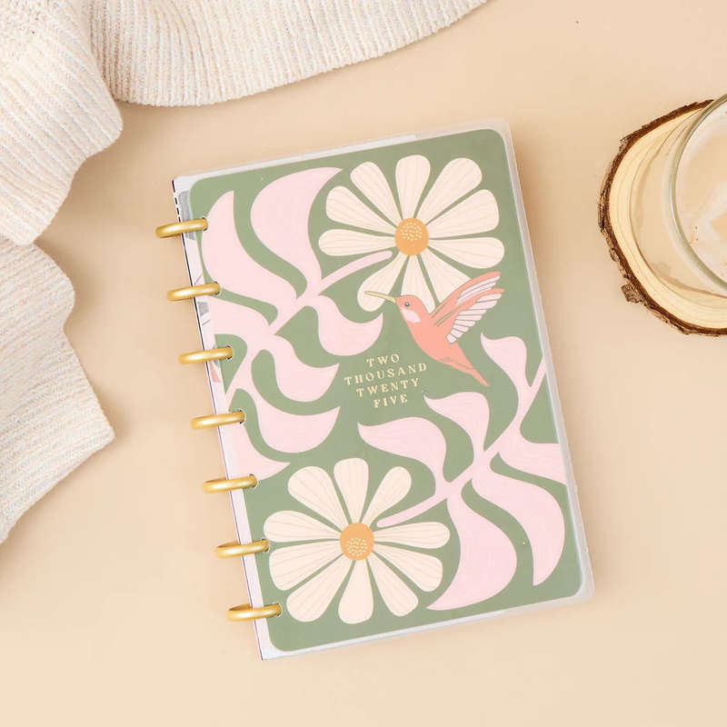 2025 Desert Rose Happy Planner  Mini Vertical Layout  12 Months