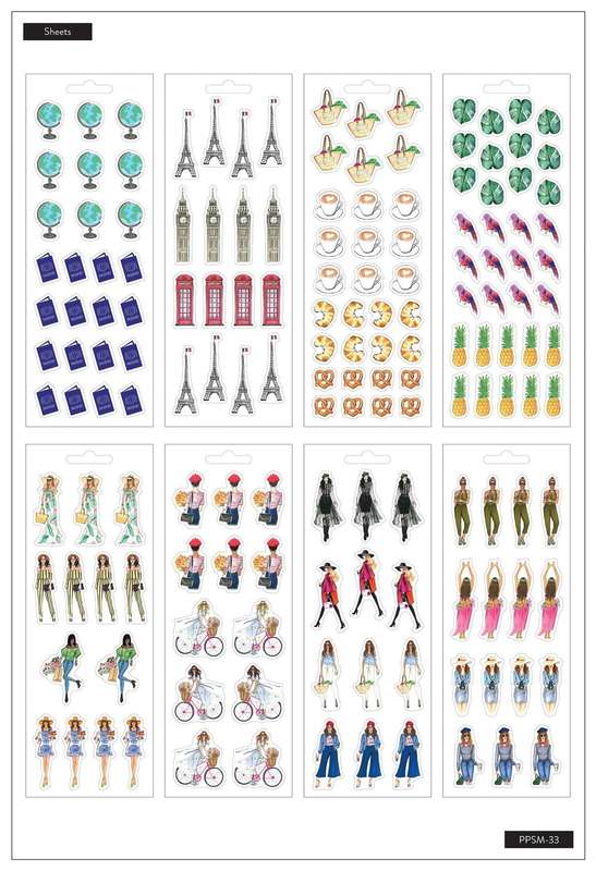 Petite Sticker Sheets - Rongrong - Travel