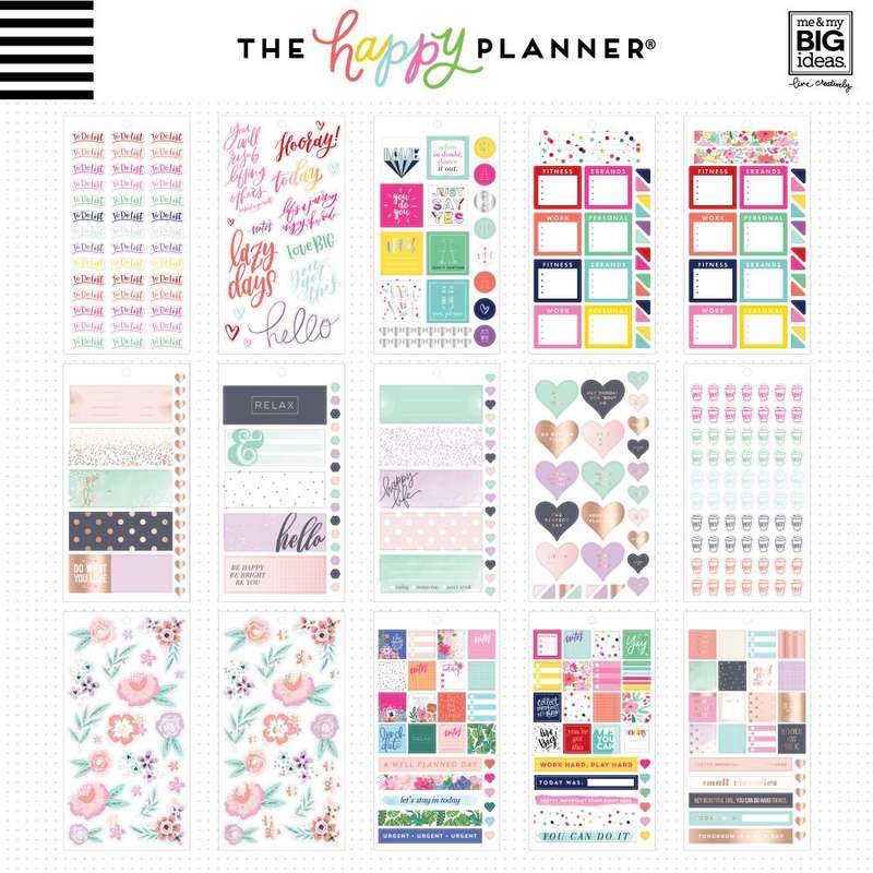 Value Pack Stickers - Choose Happy - Mini
