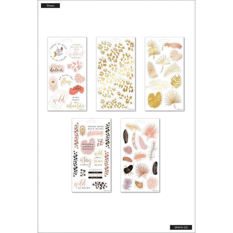Neutral Jungle - 5 Sticker Sheets