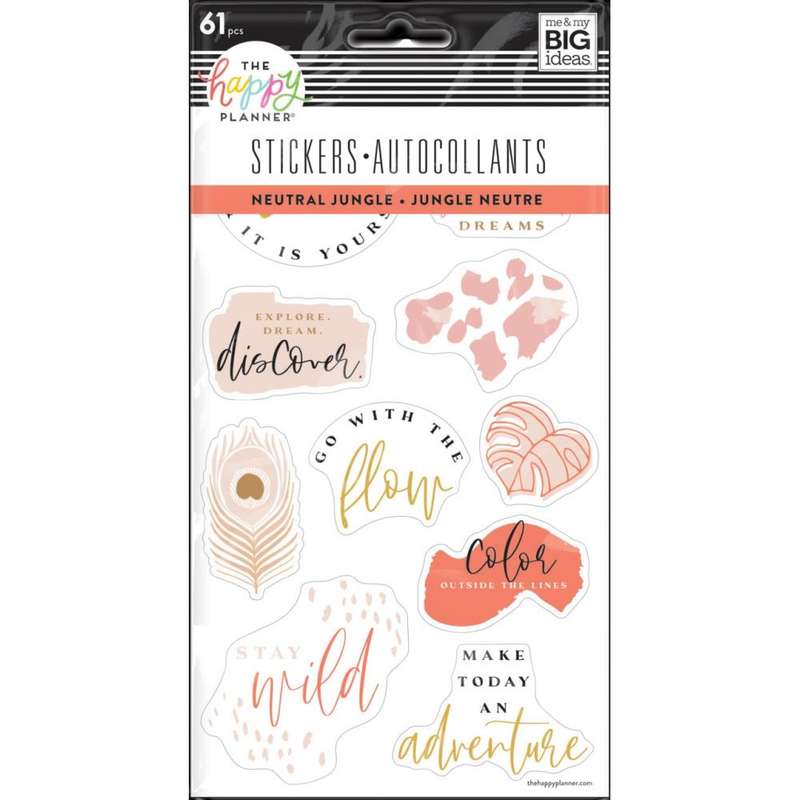 Neutral Jungle - 5 Sticker Sheets