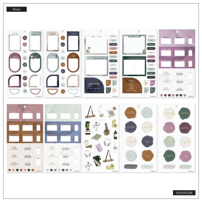 Value Pack Stickers - Wellness Prompts