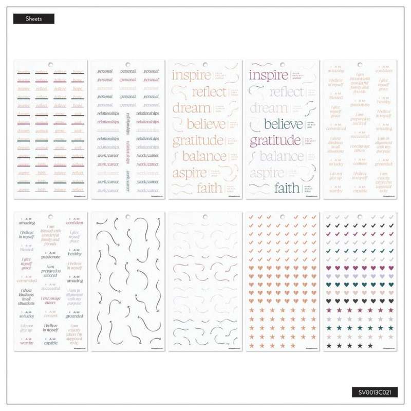 Value Pack Stickers - Reflect & Grow Journaling Companion