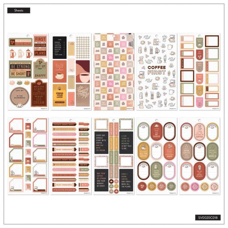 Value Pack Stickers - Cafécore