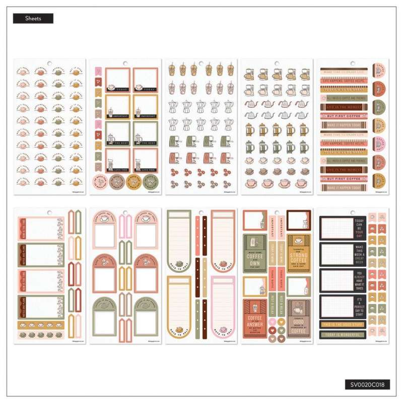 Value Pack Stickers - Cafécore