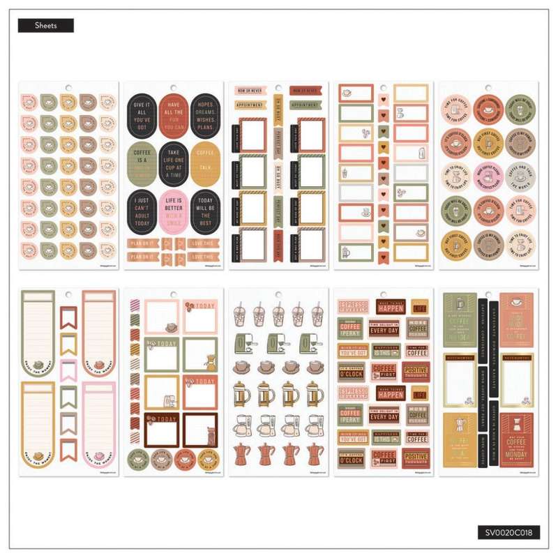 Value Pack Stickers - Cafécore