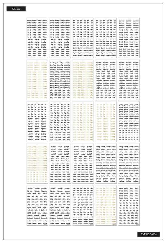 Mega Value Pack Stickers - Flowers & Notes - 100 Sheets