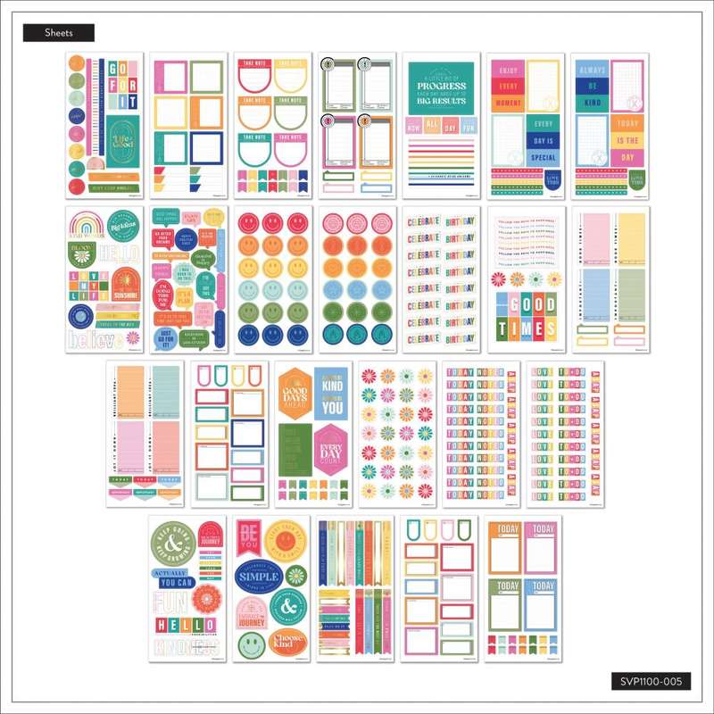 Mega Value Pack Stickers  Essentials  100 Sheets