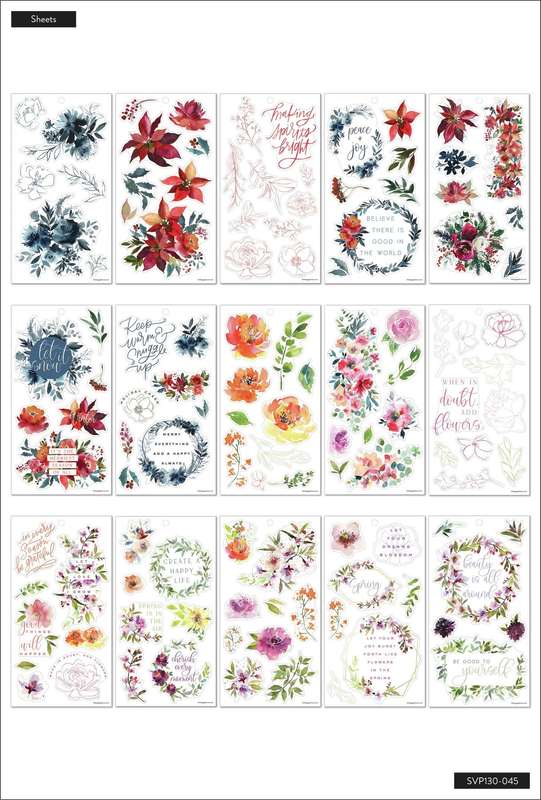 Value Pack Stickers - Seasonal Florals