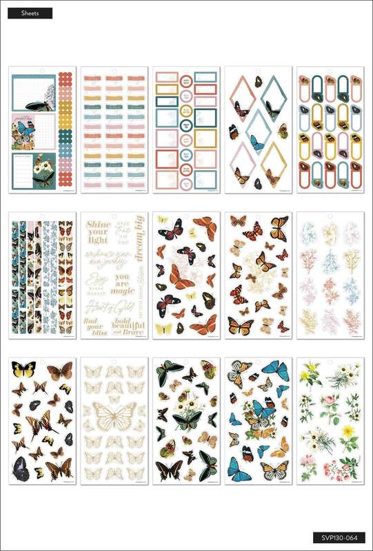 Value Pack Stickers - Papillon Butterfly