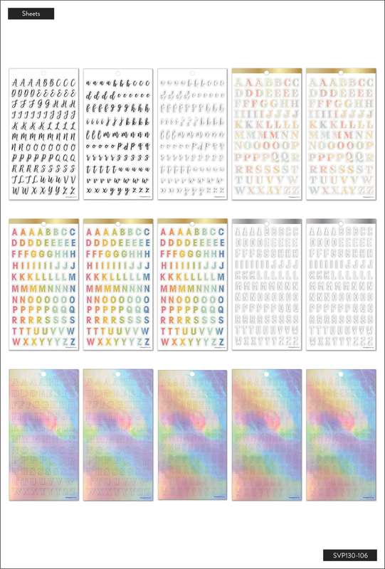 Value Pack Stickers - Unique Alpha Fonts