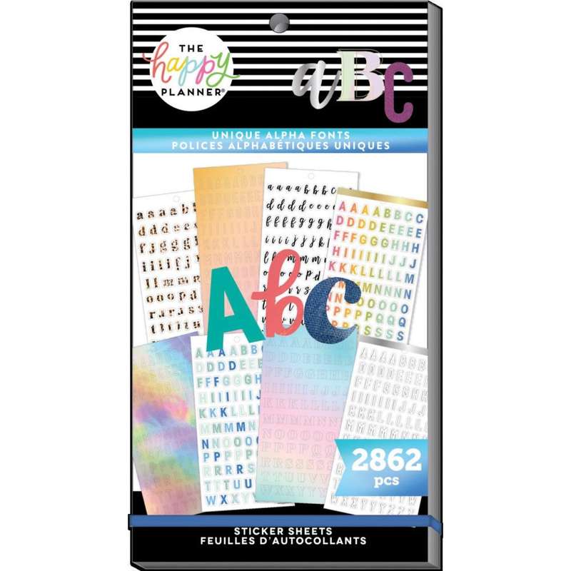 Value Pack Stickers - Unique Alpha Fonts