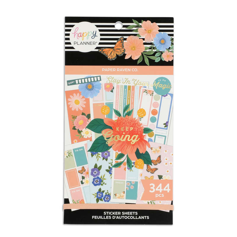 Happy Planner x Paper Raven Co. Value Pack Stickers - Bright Florals