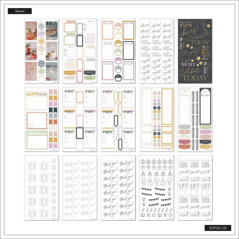 Value Pack Stickers - Let's Party