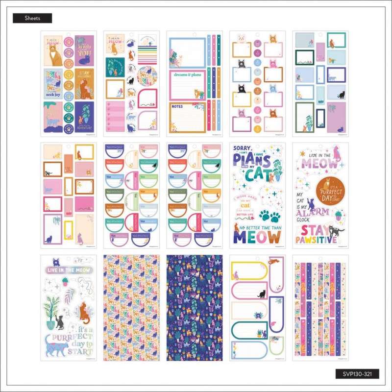 Value Pack Stickers - Whimsical Whiskers