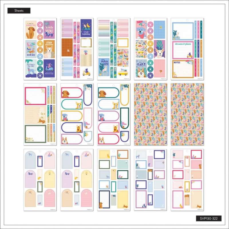 Value Pack Stickers - Playful Pups