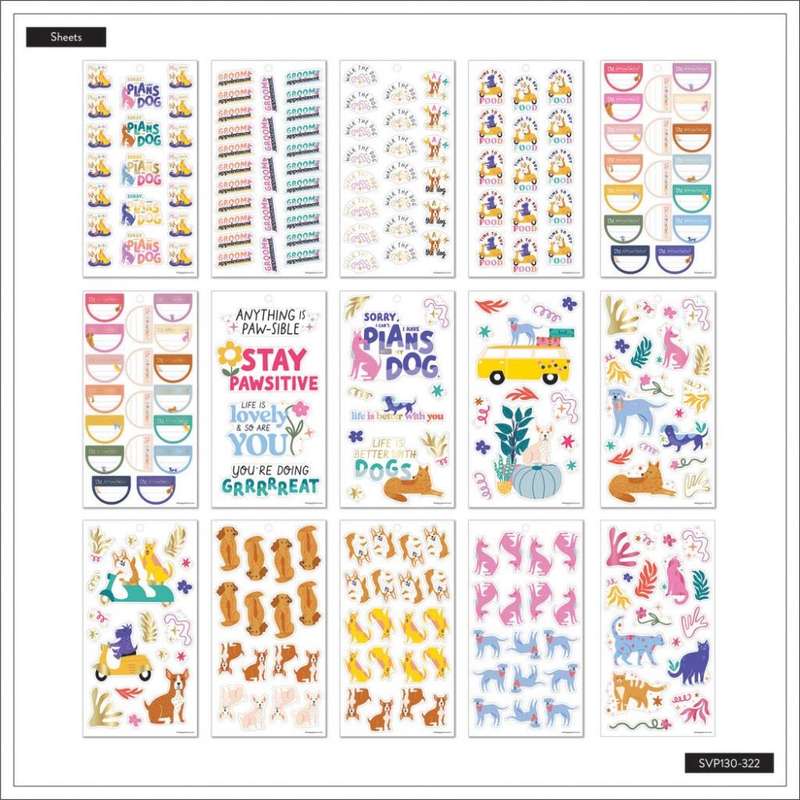 Value Pack Stickers - Playful Pups