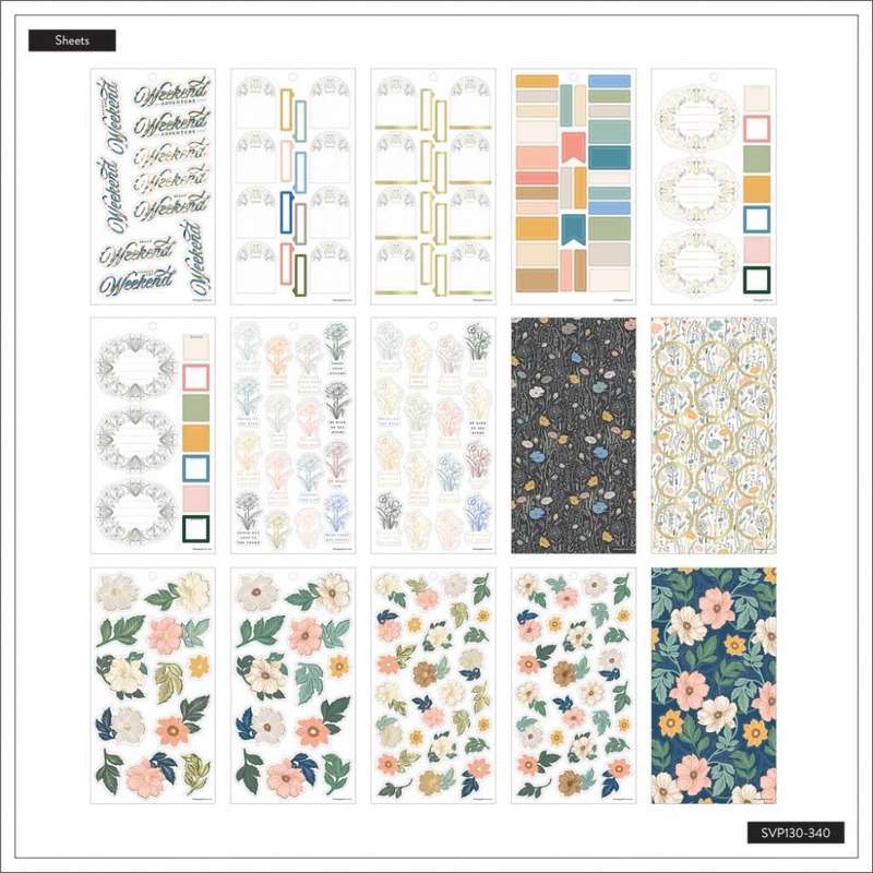 Value Pack Stickers - Chintzcore Flowers