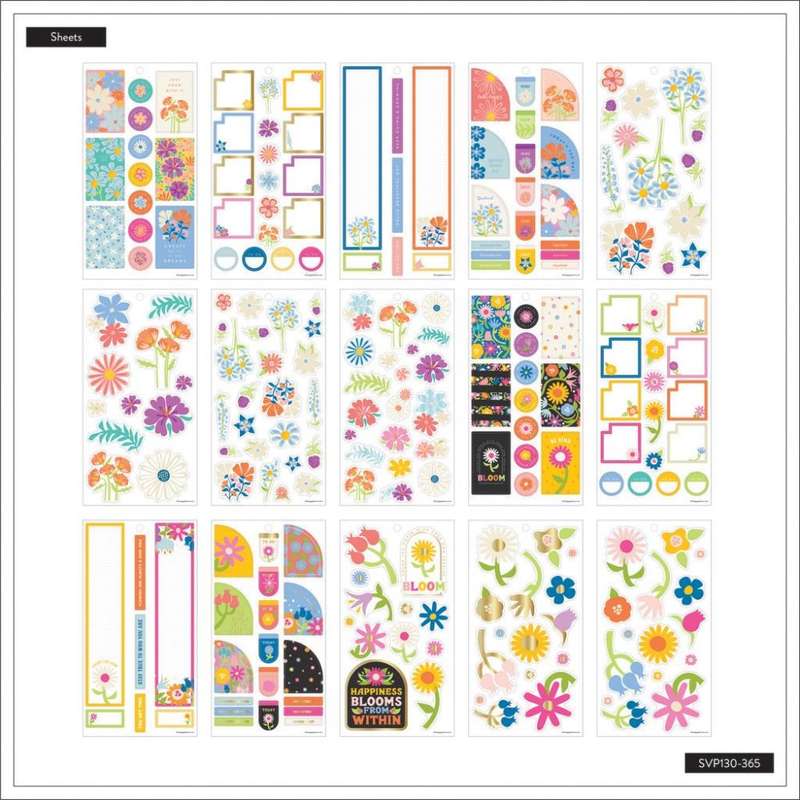 Value Pack Stickers - Bright Florals