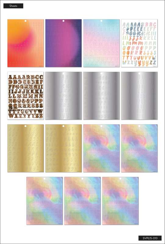 Large Value Pack Stickers - Unique Alpha Fonts