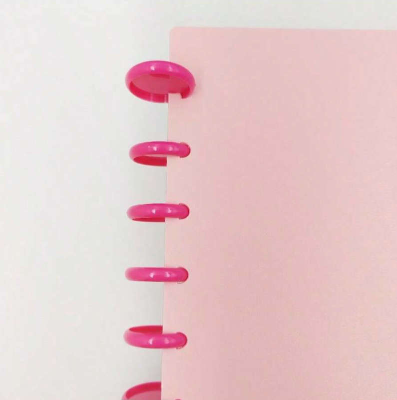 Medium Hot Pink Solid Planner Discs