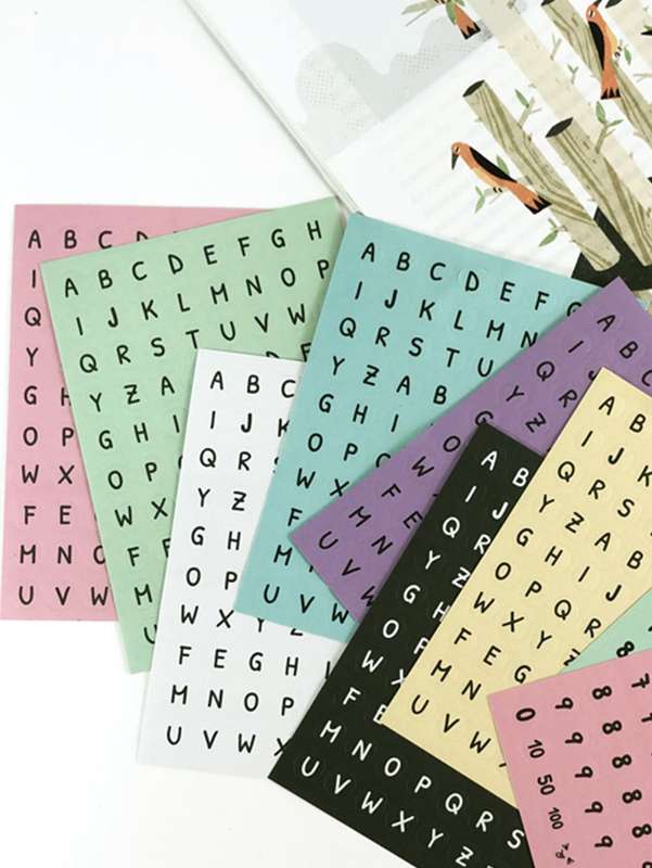 Alphabet Sticker Sheet