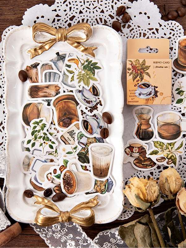 Die-Cut Coffee Stickers