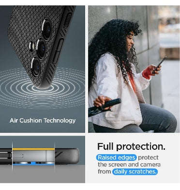 SAMSUNG GALAXY S24 PREMIUM SLIM LIQUID AIR CASE BLACK | SPIGEN