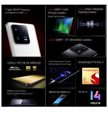 XIAOMI 13 PRO 512GB/12GB CERAMIC BLACK