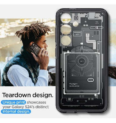 SAMSUNG GALAXY S24 PREMIUM ULTRA HYBRID CASE ZERO ONE BLACK | SPIGEN