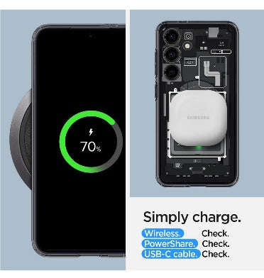 SAMSUNG GALAXY S24 PREMIUM ULTRA HYBRID CASE ZERO ONE BLACK | SPIGEN