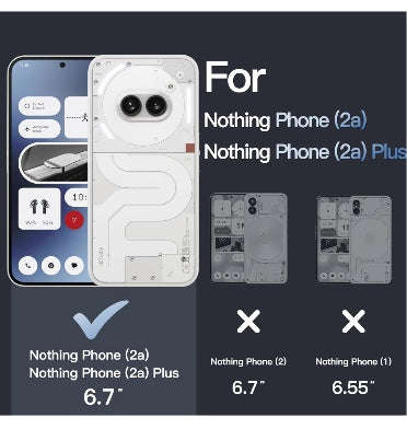 NOTHING PHONE (2A) PREMIUM PROTECTIVE SILICONE TPU CASE CLEAR | JETECH