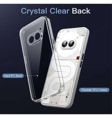 NOTHING PHONE (2A) PREMIUM PROTECTIVE SILICONE TPU CASE CLEAR | JETECH