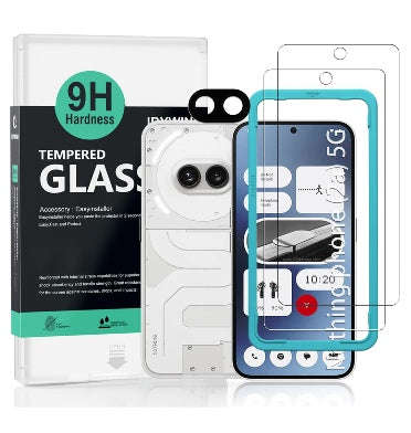 NOTHING PHONE (2A) TEMPERED GLASS SCREEN AND LENS PROTECTOR CLEAR 3PK