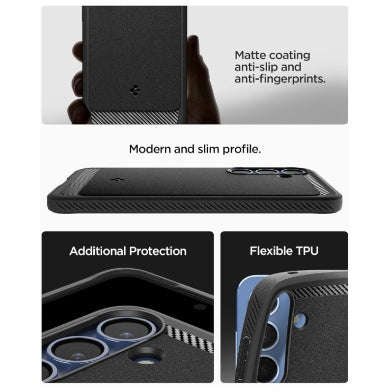 SAMSUNG GALAXY S25 PREMIUM RUGGED ARMOR MAGSAFE CASE BLACK | SPIGEN
