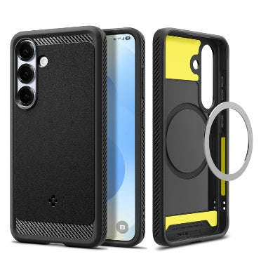 SAMSUNG GALAXY S25+ PREMIUM RUGGED ARMOR MAGSAFE CASE BLACK | SPIGEN
