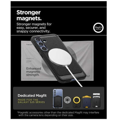 SAMSUNG GALAXY S25+ PREMIUM RUGGED ARMOR MAGSAFE CASE BLACK | SPIGEN
