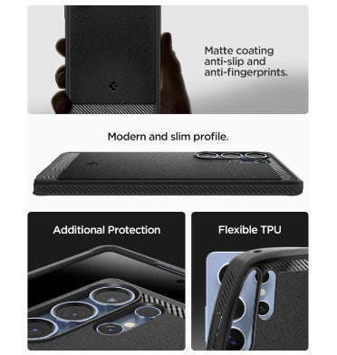 SAMSUNG GALAXY S25 ULTRA PREMIUM RUGGED ARMOR MAGSAFE CASE BLACK | SPIGEN