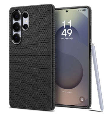 SAMSUNG GALAXY S25 ULTRA PREMIUM SLIM LIQUID AIR CASE MATTE BLACK | SPIGEN