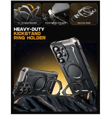 SAMSUNG GALAXY S25 ULTRA PREMIUM RUGGED PROTECTIVE MAGSAFE CASE BLACK | SUPCASE