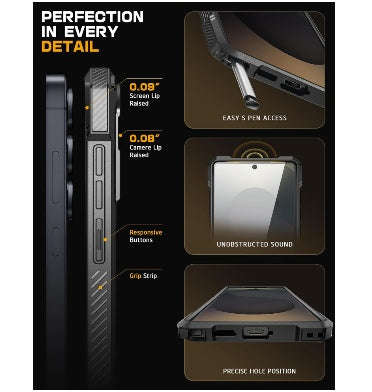 SAMSUNG GALAXY S25 ULTRA PREMIUM RUGGED PROTECTIVE MAGSAFE CASE BLACK | SUPCASE