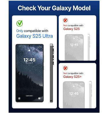 SAMSUNG GALAXY S25 ULTRA TEMPERED DOME GLASS SCREEN PROTECTOR 2PK | WHITESTONE