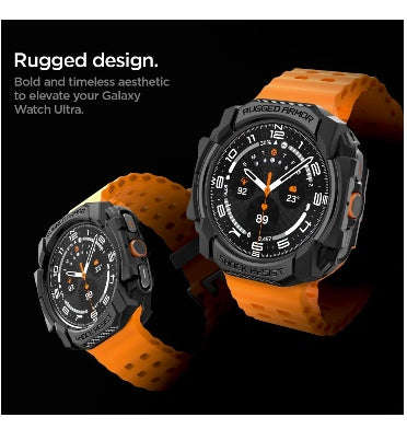 SAMSUNG GALAXY WATCH 7 ULTRA PREMIUM RUGGED TPU CASE 47MM BLACK | SPIGEN