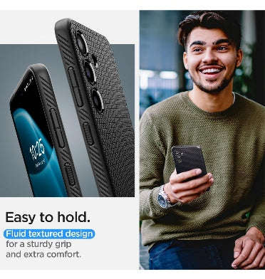 SAMSUNG GALAXY S24+ PREMIUM SLIM LIQUID AIR CASE BLACK | SPIGEN