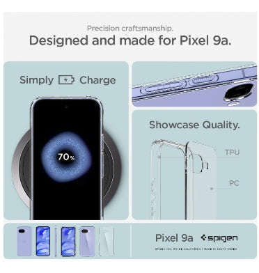 GOOGLE PIXEL 9A PREMIUM SLIM ULTRA HYBRID CASE CLEAR | SPIGEN