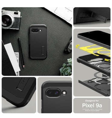 GOOGLE PIXEL 9A PREMIUM TOUGH ARMOR MAGSAFE CASE BLACK | SPIGEN