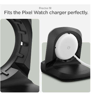 GOOGLE PIXEL WATCH CHARGER STAND BLACK | SPIGEN