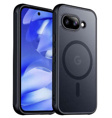 GOOGLE PIXEL 9A PREMIUM SLIM MAGSAFE TRANSLUCENT BUMPER CASE MATTE BLACK | JETECH