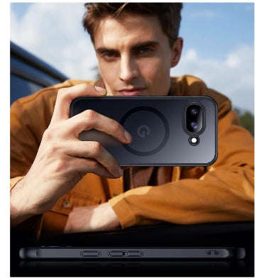 GOOGLE PIXEL 9A PREMIUM SLIM MAGSAFE TRANSLUCENT BUMPER CASE MATTE BLACK | JETECH