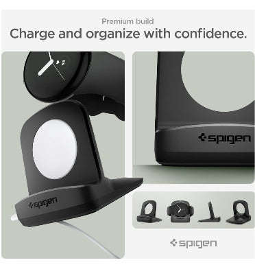 GOOGLE PIXEL WATCH CHARGER STAND BLACK | SPIGEN